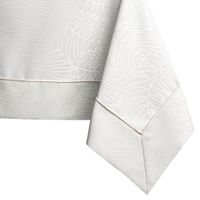 Obrus Plamoodporny GAIA Mankiet + Lamówka 140x450 Kremowy AmeliaHome