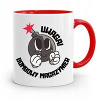 Kubek Czerwony Dla Magazyniera Bombowy Magazynier Z Nadrukiem Ze Zdjęciem