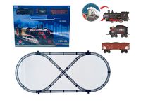 DLA DZIECI ZABAWKOWA KOLEJKA Z INTERAKTYWNYMI EFEKTAMI