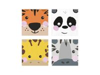 Serwetki, Zwierzątka, 33 cm x 33 cm, 20 szt.