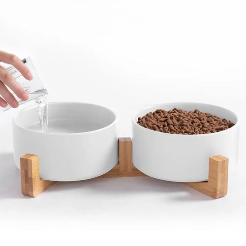 Miska Dla Psa Kota Podwójna Ceramiczna 2 X 400Ml na Arena.pl