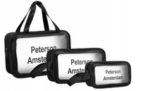 zestaw trzech wodoodpornych kosmetyczek - peterson