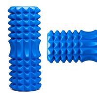 ROLLER DO MASAŻU ĆWICZEŃ CROSSFIT WAŁEK MASAŻER - NIEBIESKI