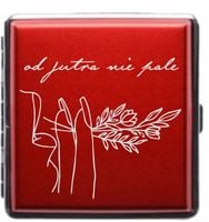 Papierośnica z grawerem PREZENT aluminiowa z twoim tekstem