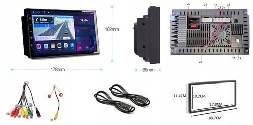 RADIO NAVI GPS 2DIN WiFI BLUETOOTH RDS CARPLAY ANDROID AUTO 4GB 64GB KAMERA na Arena.pl