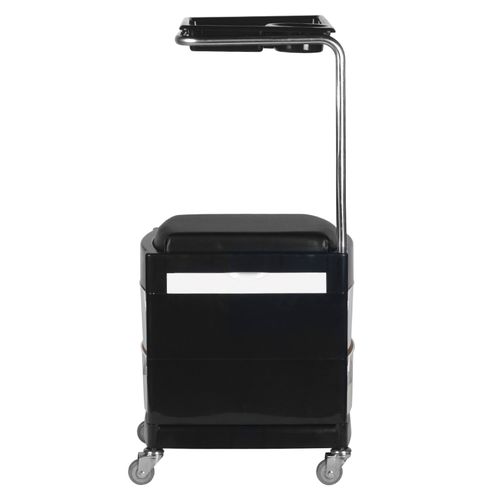 Pomocnik - taboret do pedicure 16 plus czarny/biały na Arena.pl