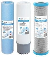 Zestaw wkładów do filtrów wody Filtr 3 stopniowy USTM Antybakteryjny