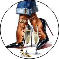 Opłatek na tort Buty Szpilki Whisky Drink Kwiaty Urodziny 18 30 40 50 60