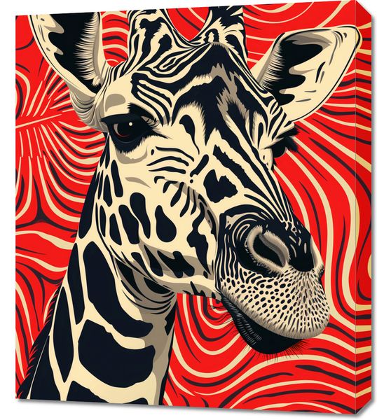 Obraz 60x70cm Wzrok Żyrafy zdjęcie 1