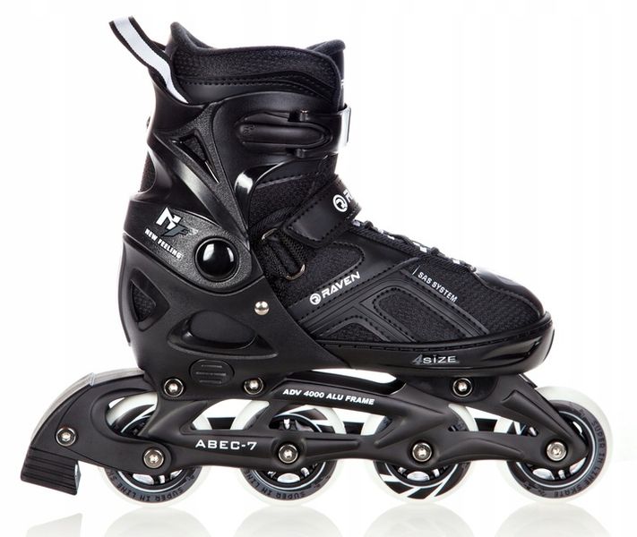 Rolki Regulowane RAVEN Pulse Black 43-46 zdjęcie 4