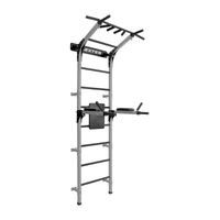 Drabinka gimnastyczna Levron metalowa szara 229 cm 250 kg z poręczami
