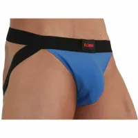 burn jockstrap 008 niebiesko-czarny l - designerski pas biodrowy