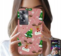 ETUI DO OPPO A79 5G - ŚWIĄTECZNE RENIFERY CHOINKI LASKA WZORY