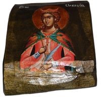 Ikona Święta Urszula patronka szkół, młodzieży