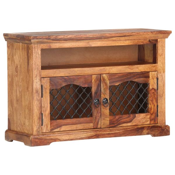 Szafka pod TV, 90x30x60 cm, lite drewno sheesham zdjęcie 10