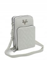 Victoria J. - torebka rowerówka etui na telefon przeszycia biały VJ2006