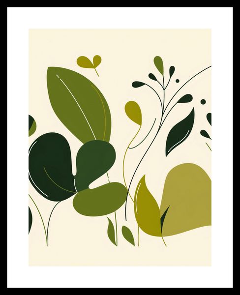 Plakat 50x65cm Świeżość Liści zdjęcie 3