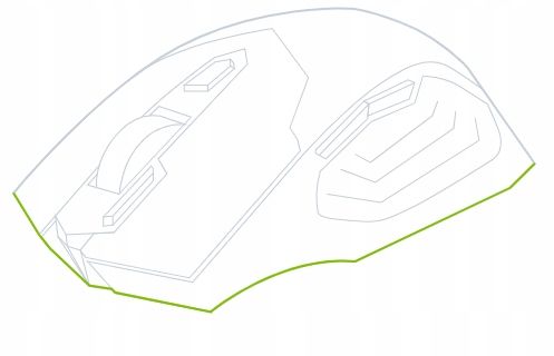 MYSZKA GAMINGOWA MYSZ DLA GRACZY BEZPRZEWODOWA KOMPUTEROWA LED RGB 3200 DPI zdjęcie 12