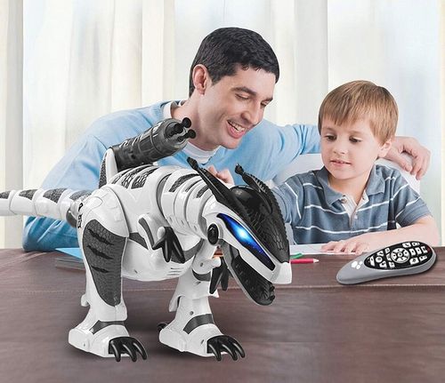 OGROMNY DINOZAUR STEROWANY T-REX ROBOT INTERAKTYWNY STRZELA TAŃCZY na Arena.pl