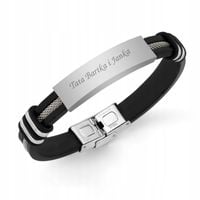 Męska skórzana bransoletka GRAWER na DZIEŃ TATY