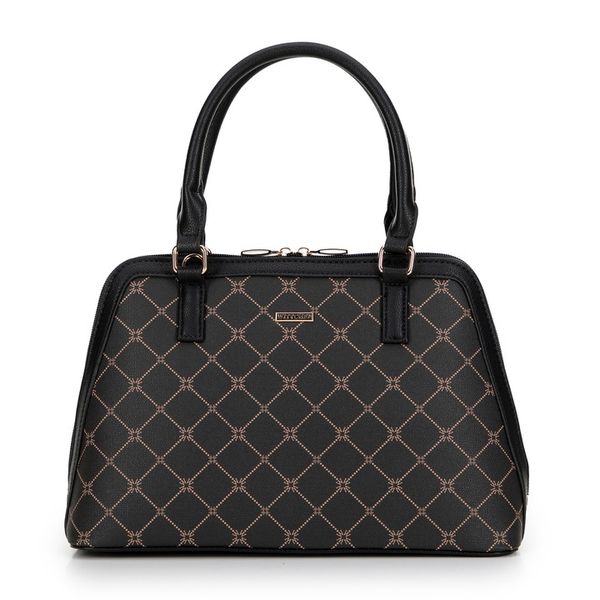 WITTCHEN damski kuferek w monogram czarny zdjęcie 1