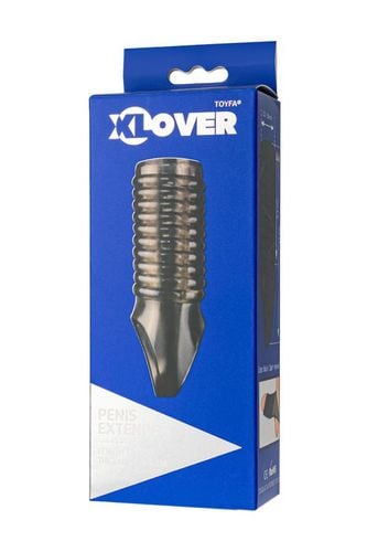 toyfa xlover, penis sleeve, for enlargement, tpe, transparent black, 11 cm na Arena.pl