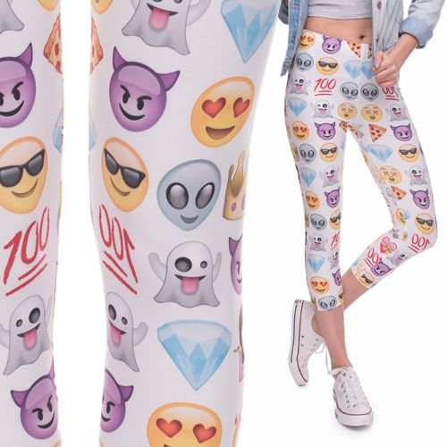 Legginsy 3/4 fullprint EMOJI zdjęcie 1
