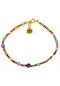 Bransoletka Ametyst Amazonit 925