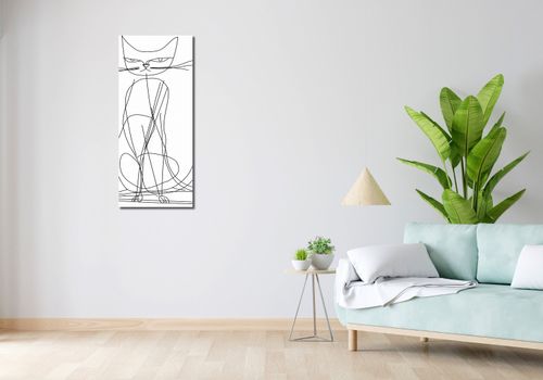 Obraz 40x100cm Kot Linijny na Arena.pl