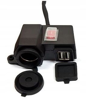 Motocyklowe Gniazdo Zapalniczki Ładowarka 2Xusb 2A zdjęcie 2