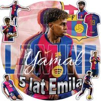 OPŁATEK NA TORT 30CM - LAMINE YAMAL SPORT PIŁKA + IMIĘ + GRATIS! 24CM 26CM