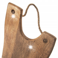 Deska Mango Drewniana do Krojenia Serwowania Serów Wędlin Przekąsek 40x28cm