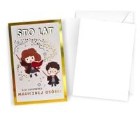 karnet sto lat dla cudownej osóbki  ( harry potter ) dhs-020