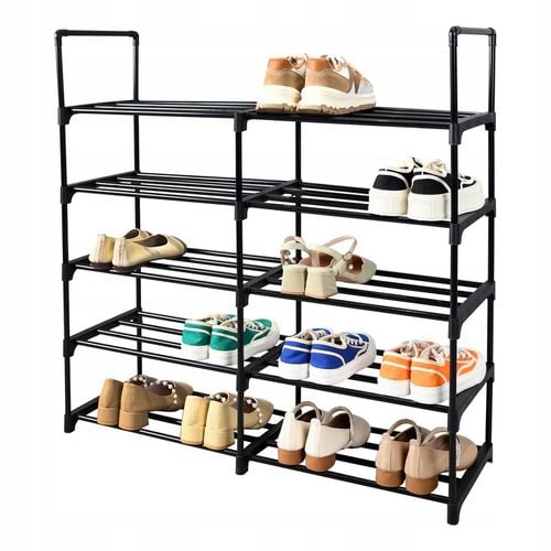 STOJAK NA BUTY OBUWIE REGAŁ PÓŁKA WYSOKA WĄSKA DUŻA MODUŁOWA 10 POZIOMÓW na Arena.pl