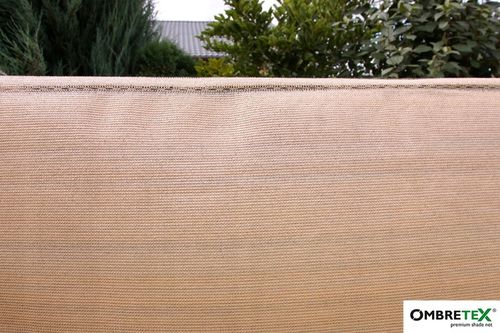 Siatka Cieniująca Maskująca 1,2x20m Na Balkon Ogrodzenie Płot Beżowa UV na Arena.pl