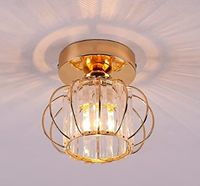 ZYRANDOL KRYSZTALOWY LAMPA SUFITOWA ZŁOTA E27 NOWOCZESNA DO SALONU