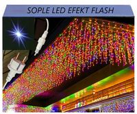 SOPLE 500LED NIEBIESKIE ZEWNĘTRZNA LAMPKI CHOINKOWE + FLASH