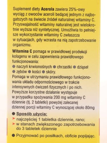 Acerola 500mg - Sanbios - 100tab na Arena.pl