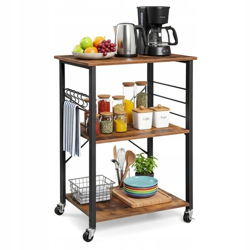 SZAFKA MOBILNA REGAŁ NA KÓŁKACH PÓŁKA WÓZEK STOLIK DO KUCHNI SALONU na Arena.pl