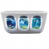 Naklejki na Wannę OZDOBNE Akwarium ŁAZIENKA P OKNA 20x30cm 3x