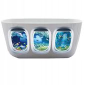 Naklejki na Wannę OZDOBNE Akwarium ŁAZIENKA P OKNA 20x30cm 3x