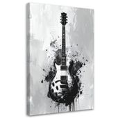 Obraz do salonu biura restauracji klubu muzycznego, Gitara