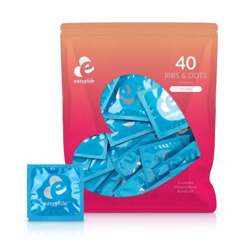 Easyglide - Ribs And Dots Condoms 40 Pcs na Arena.pl