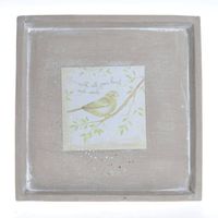 Talerz z kamienia z ptaszkiem duży