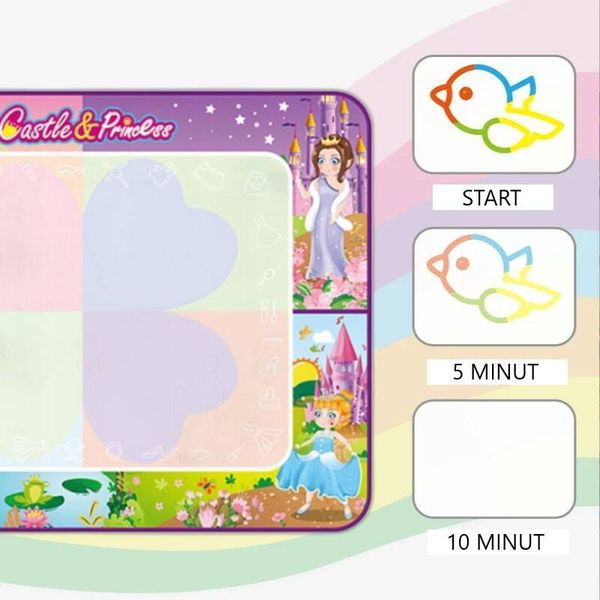 MATA WODNA DO MALOWANIA WODĄ DUŻA RYSOWANIA DLA DZIECI XXL 100X80 CM +PISAK zdjęcie 5