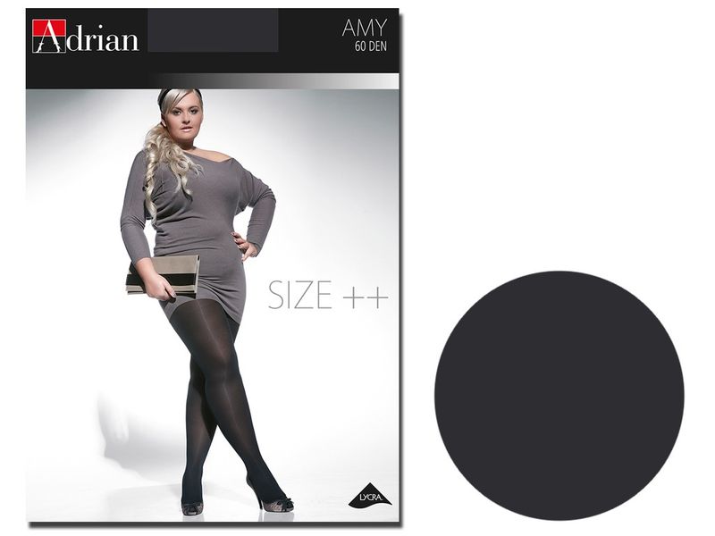 Rajstopy Amy Adrian 60 den size plus 7 Fumo zdjęcie 1