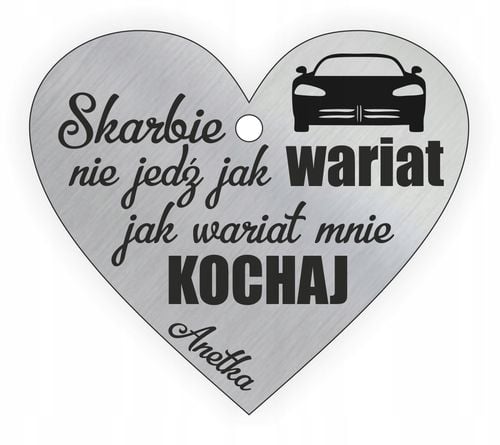 Zawieszka BRELOK do AUTA samochodu na prezent na Arena.pl