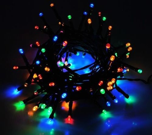 Lampki 100 LED solarne - multicolor na Arena.pl