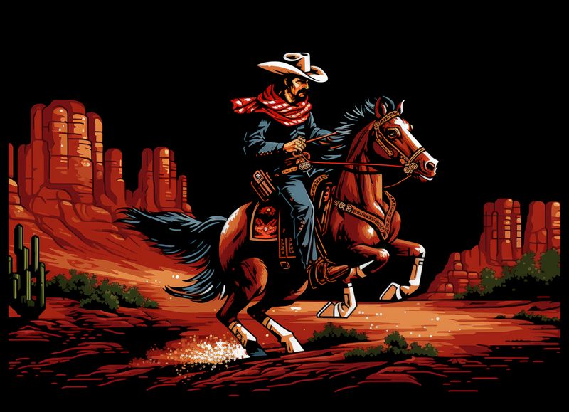 Plakat 70x50cm Galop przez Prerię zdjęcie 2