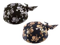 czapka pirata czarno-złota i czarno-srebrna